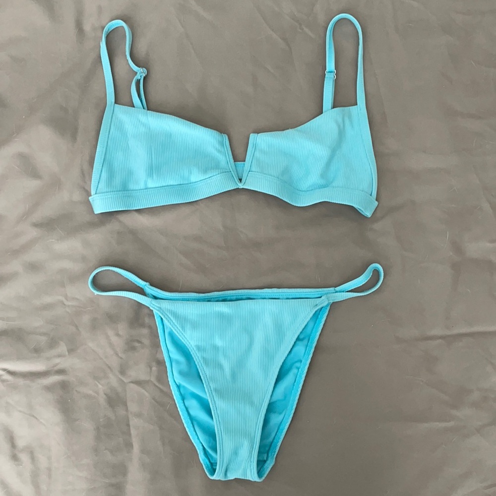Baby blue biking set (LA hearts)